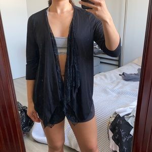 Worthington black cardigan size M